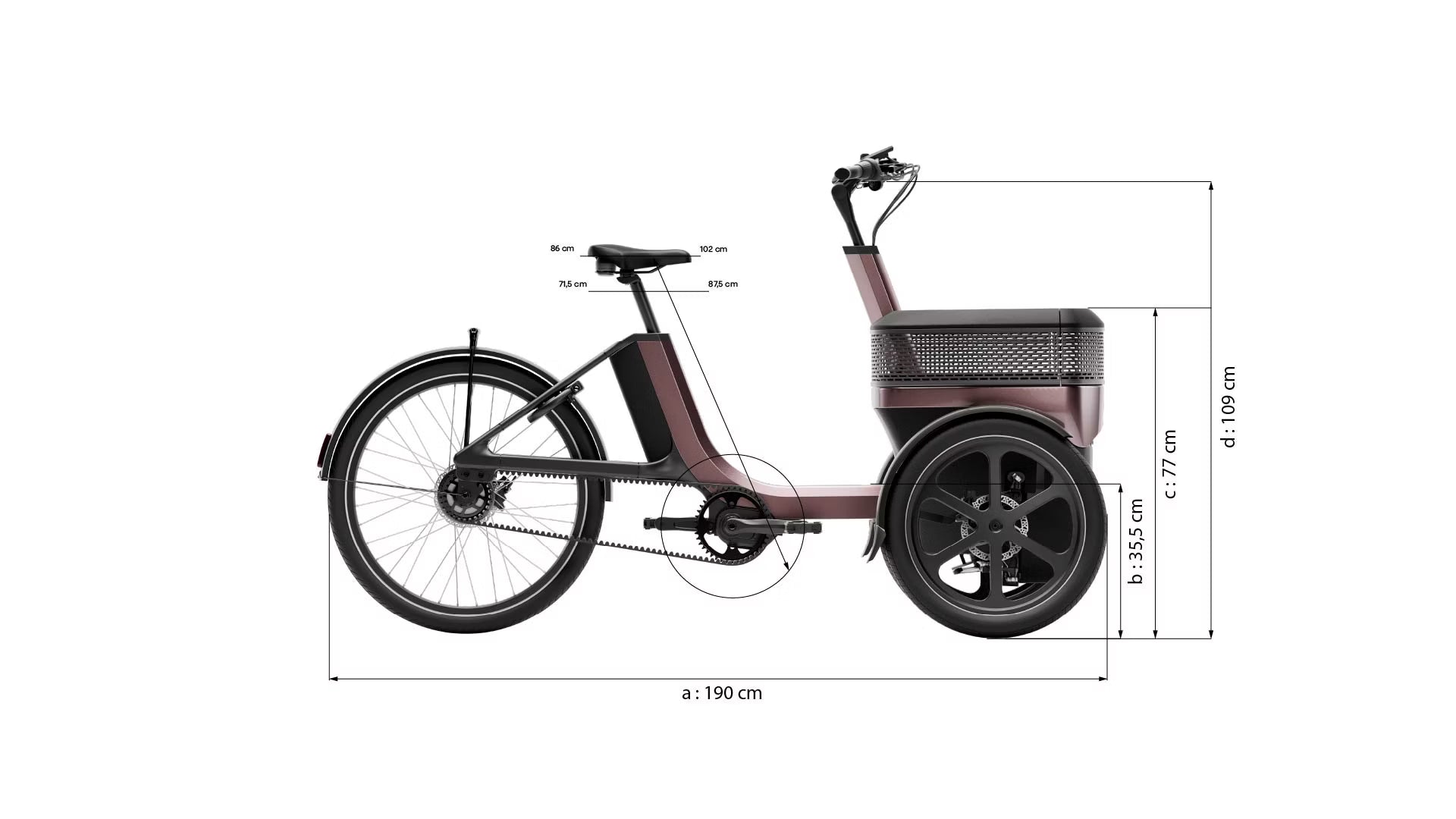 vanRaam Thuja trehjulet cykel