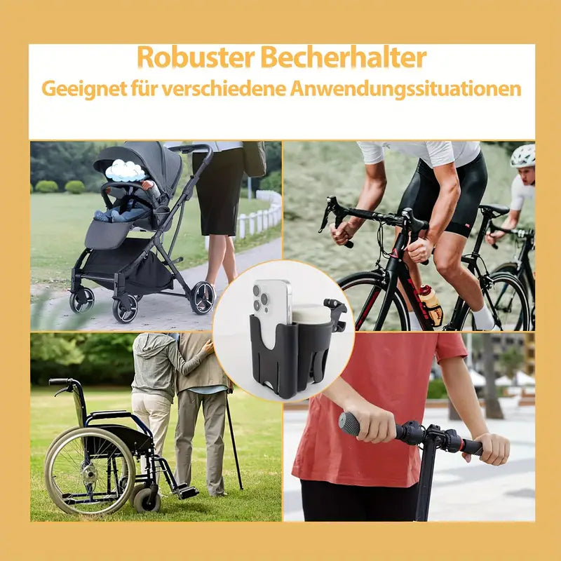 2-i-1 Mobil- og drikkevarer holder