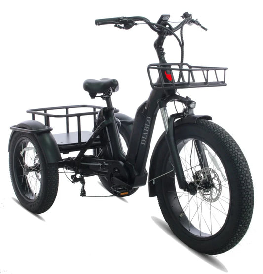 Diablo Senior Elcykel Big Foot Sort 3-hjulet 20.8 AH