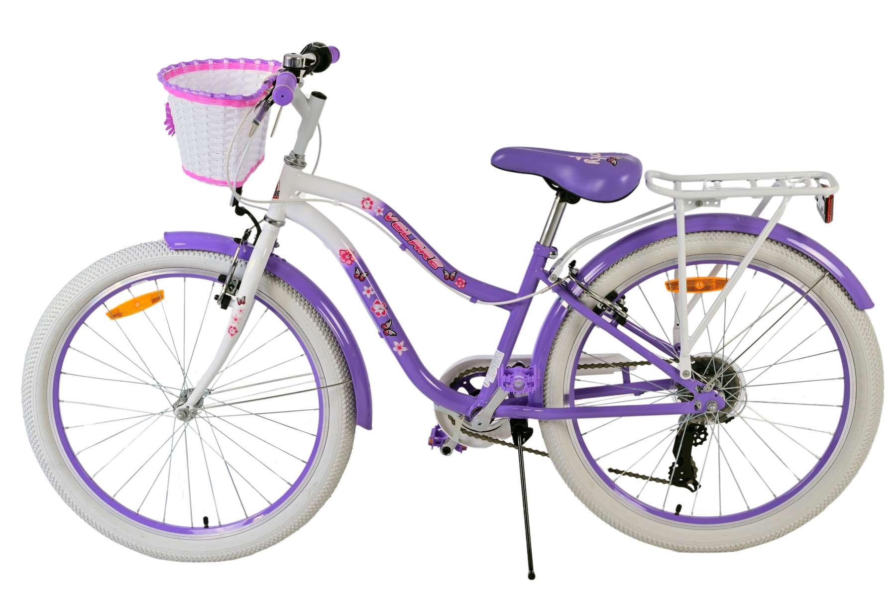 Volare Lovely - Børnecykel 24" - 7 gear - Lilla