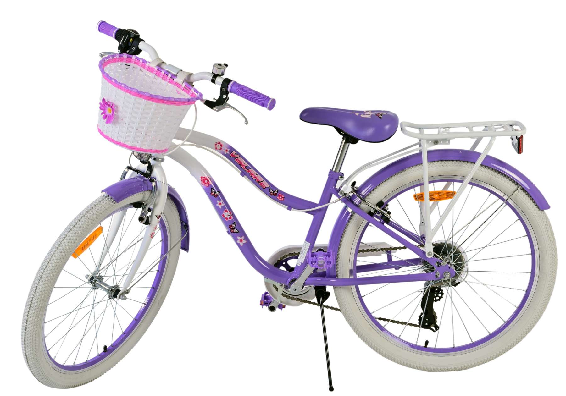 Volare Lovely - Børnecykel 24" - 7 gear - Lilla