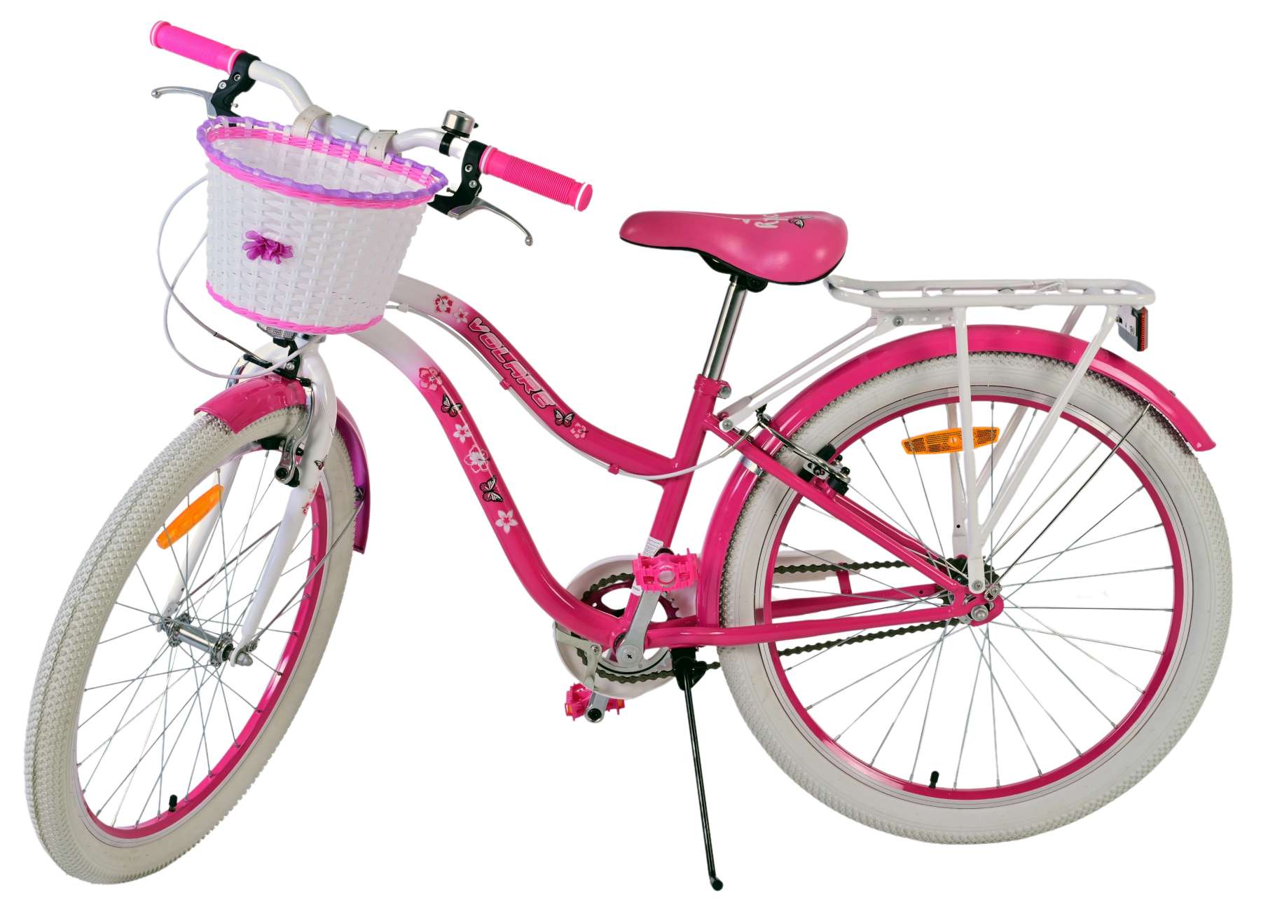Volare Lovely Børnecykel - Piger - 24 tommer - Pink - To håndbremser