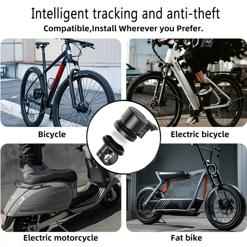 Trådløs cykelklokke med Tyverisikring og indbygget tracker. Passer til Iphone/iOS